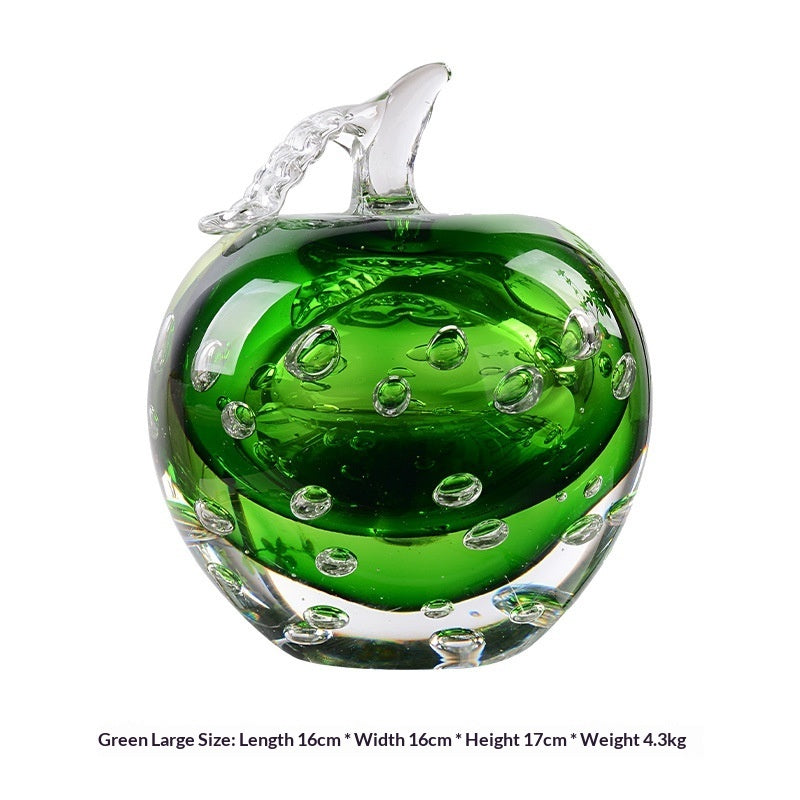Light-luxury Stained-glass Apple-style Living Room Decor Piece