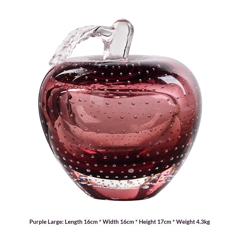 Light-luxury Stained-glass Apple-style Living Room Decor Piece