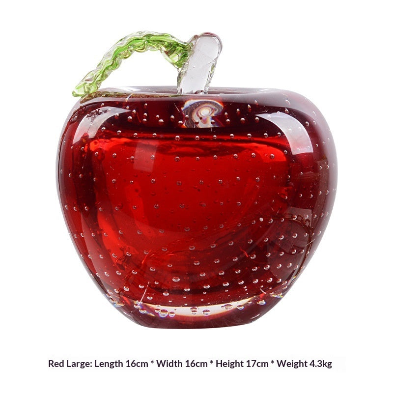 Light-luxury Stained-glass Apple-style Living Room Decor Piece