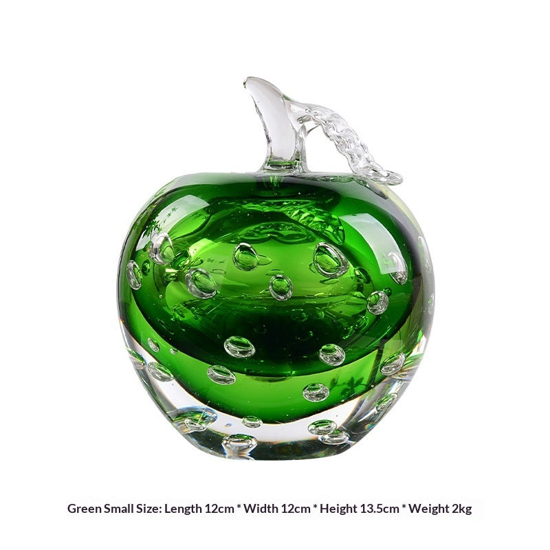 Light-luxury Stained-glass Apple-style Living Room Decor Piece