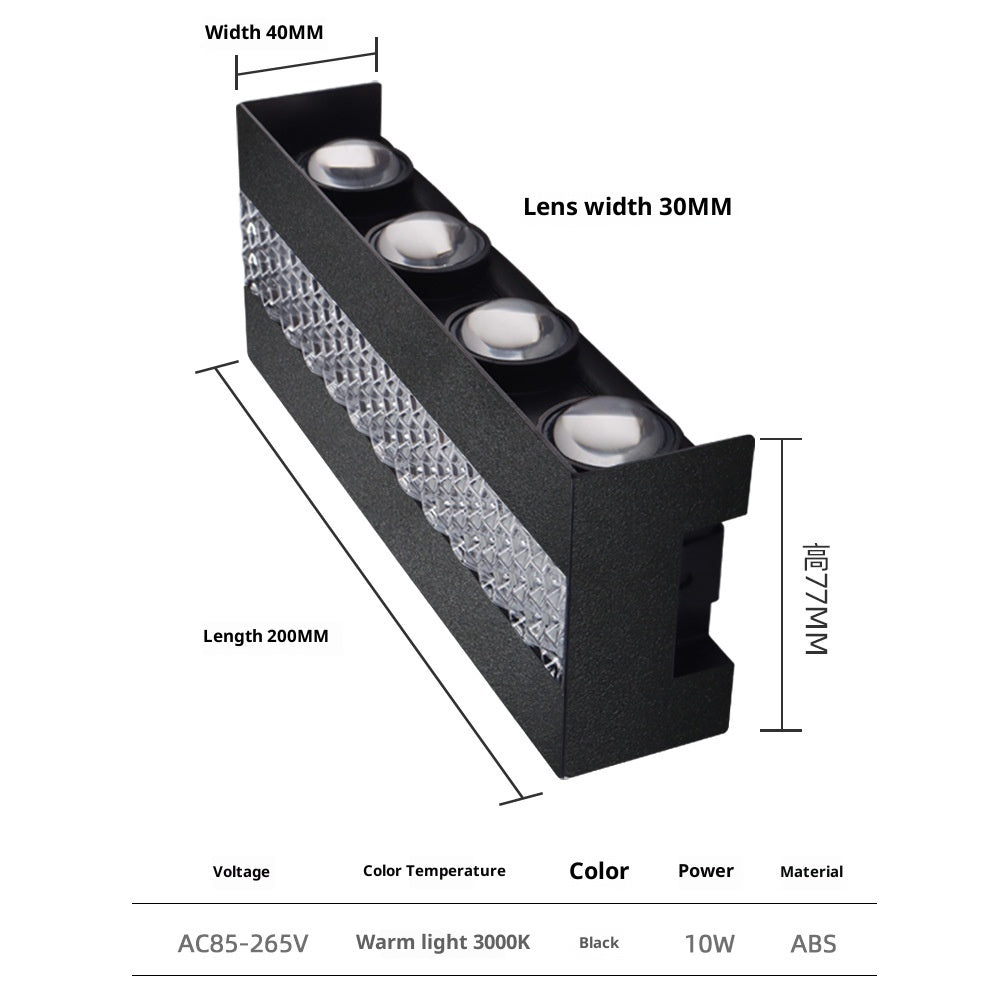 Outdoor Wall Light Wiring Model Villa Spotlight Perimeter Wall Light