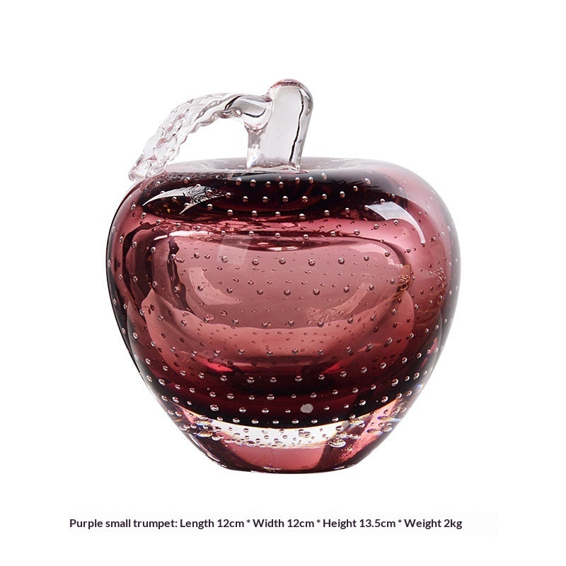 Light-luxury Stained-glass Apple-style Living Room Decor Piece