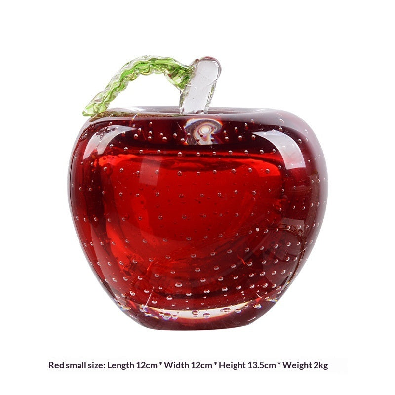 Light-luxury Stained-glass Apple-style Living Room Decor Piece